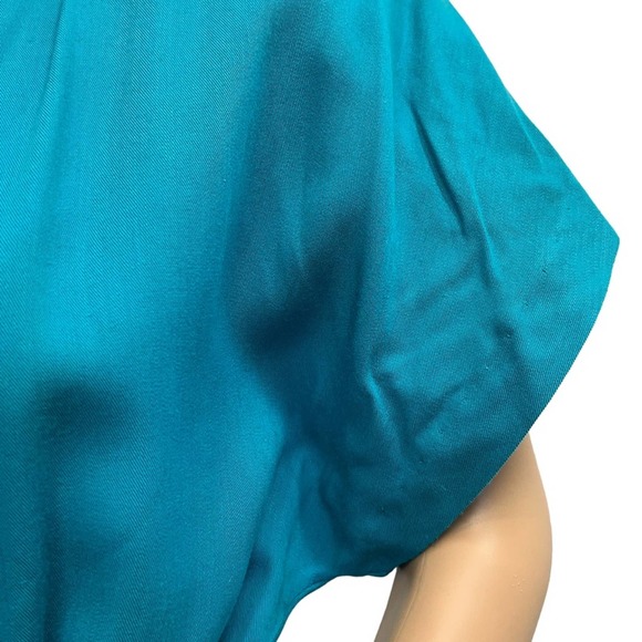RABBIT RABBIT RABBIT Vintage 1980’s Belted Dress Teal - Picture 6 of 16
